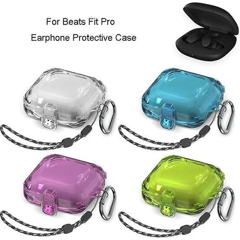 Étui de transport compatible avec les écouteurs BeatsFit Pro, housse de chargement lavable contre la poussière (1/4)