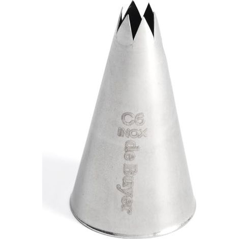 De Buyer acciaio inox Beccuccio foro a stella, cm 0.7, 2112.11N, inossidabile, Diametro 7 mm (1/3)