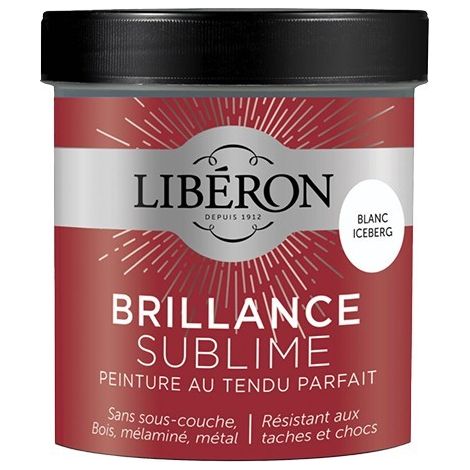 Peinture Brillance Sublime Libéron Blanc Iceberg 0,5 L (1/4)