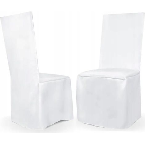 Housse de chaise, blanc mat, 1 pièce. (1/5)