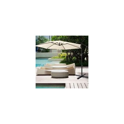 Toile de rechange pour parasol de jardin 3m 8 baleines (1/5)