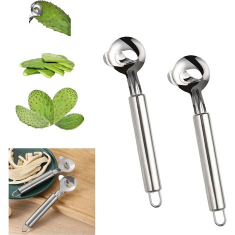 Kaktusschäler und -schleuder – Ideal zum Schälen von Kakteen oder zur Zubereitung von hausgemachter Pasta (2er-Set) (1/5)