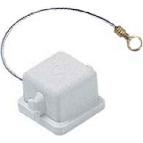 couvercle plastique - avec pivots et joint - pour inserts femelles - gabarit 21.21 - ilme ck03c