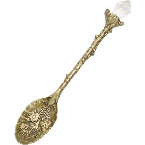 Disponible en 8 couleurs  matériau comme illustré  alliage de zinc  cuillère en cristal  cuillère à mélanger sculptée de style vintage.