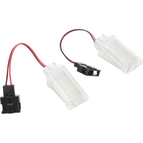 Paire de lampes LED 12 V pour éclairage intérieur de plancher de voiture 4B0947415A pour A1 A3 A4 A5 A6 A7 A8 Q3 Q5 Q7 TT (1/5)