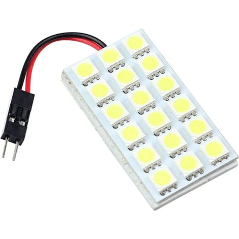 Module LED 12V SMD5050 22 x 44 mm – 18 LEDs Blanc Froid 6000K – Adhésif double face pour installation facile – 400 Lumens – Ohm-Easy