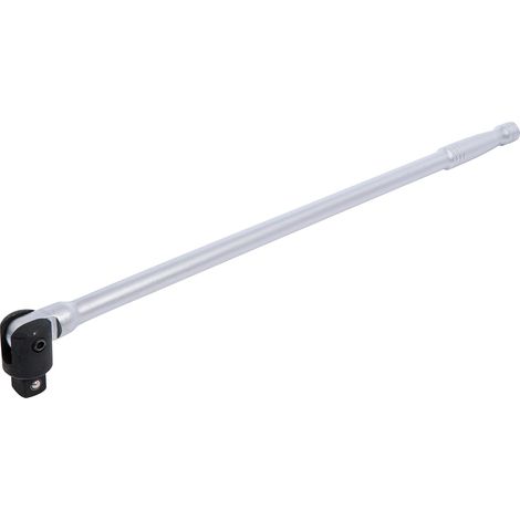 1 - Poignée Articulée - Accessoire De Portail - Profil Carré Mâle 20mm - Acier Chrome-vanadium Pour Serrure Industrielle - Argent - 63cm