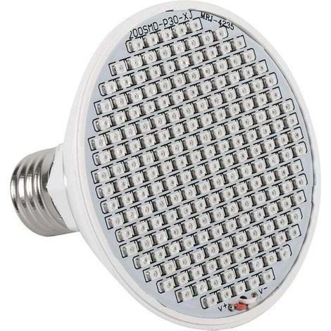 Lampe de croissance pour plantes E27 24W 85V-265V 200LED pour la culture hydroponique aquatique avec angle de faisceau de 120 degrés - RWJardin › Jardinage › Équipement pour serre et semis › Lampes › (1/5)