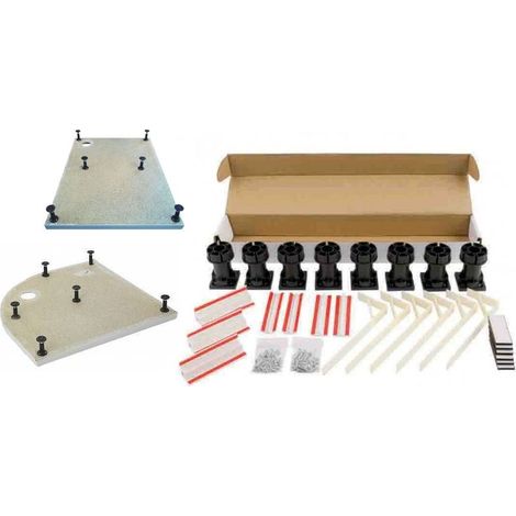 Easy Plumb Shower Tray Riser Leg Kit Adjustable Feet for Quads + Square Trays