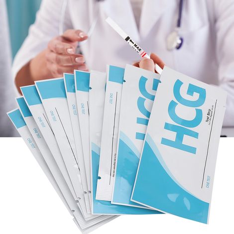 Test de Grossesse Précoce à 10 Bandelettes, Détection HCG Urinaire Rapide et Fiable (1/5)