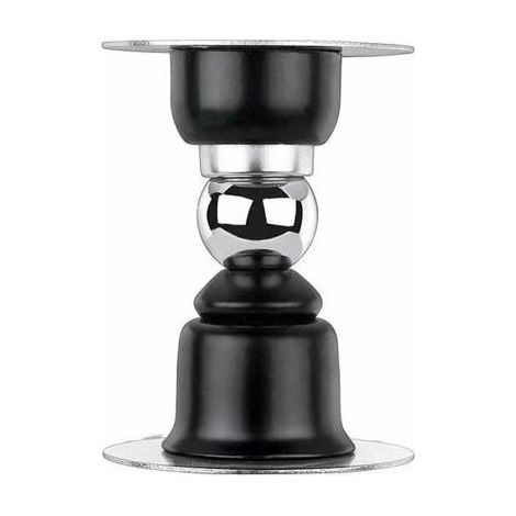 BUNTHAUS 2 PCS Arrêt de Porte Magnétique, Butoir de Porte en Acier Inoxydable avec Ruban Adhésif Double Face 3M ou Vis - Inutile de Forage / forage Double usage(Noir) (1/5)