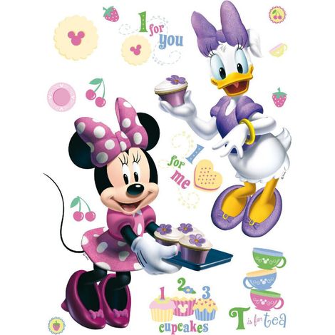 Stickers géant Minnie et Daisy Disney (1/5)