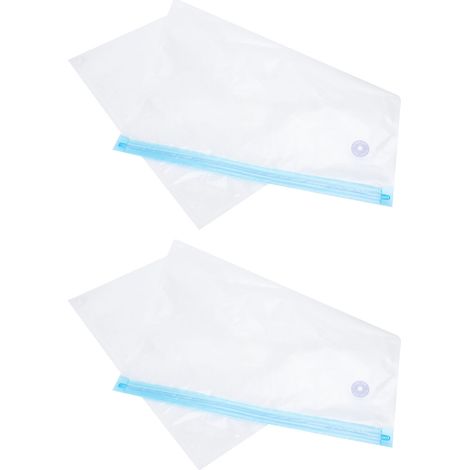 2 pochettes sous vide 50x35 cm avec fermeture zip, sacs de conservation alimentaire, bouche de scellage 3 cm (1/5)