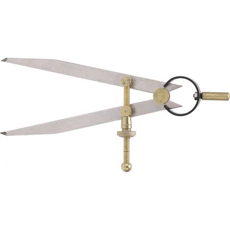 Séparateur en cuir verrouillable réglable de haute précision, antirouille et plaqué or (175 mm), adapté au travail du cuir DIY.