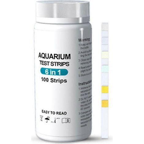 Bandelettes de test de pH 5 en 1 pour aquarium et piscine - Outil de test de qualité de l'eau