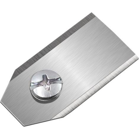 (35 x 18 x 0.75mm ,Argent), 1pcs Lame de Tondeuse Robot, Lame de Rechange Universelle pour Tondeuse Automatique, Accessoires de Désherbage pour Tonde