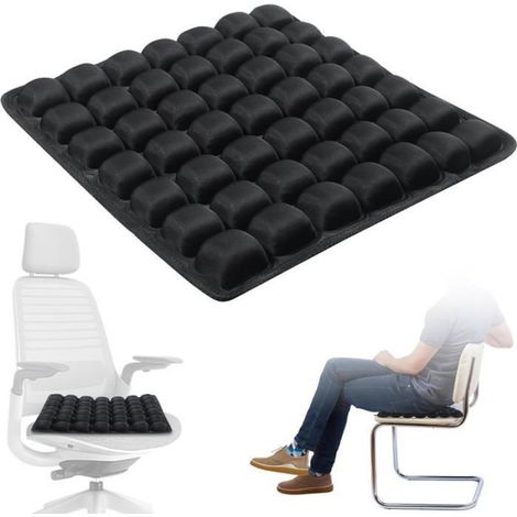 Coussin Gonflable - Pour Hemorroïdes Et Douleur Au Coccyx - Design 3D A 49 Points - Respirant Et Antidérapant - 1 Piece