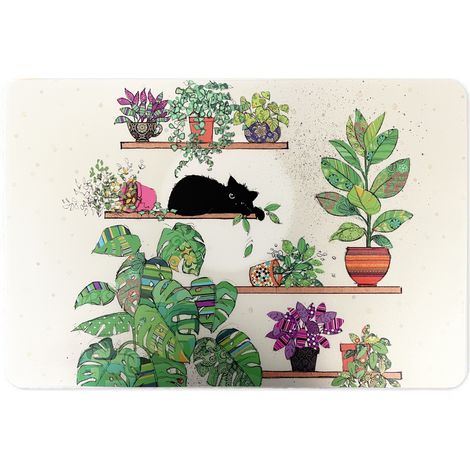 Set de table Bug Art Chat et plantes par Kiub