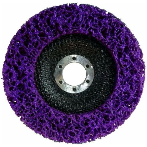 Lot de 10 disques de nettoyage et de décapage en nylon, pour meuleuse d'angle, diamètre : 100 mm, lilas (1/4)