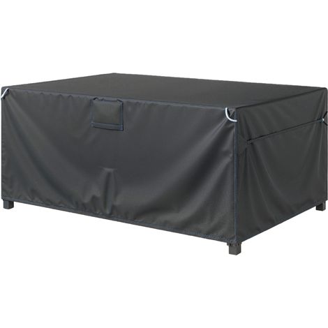 Housse imperméable salon jardin 420D Oxford 180x120x74cm Noir