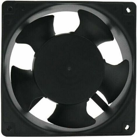 Ventilateur axial pour bote de cheminée Insérable Haute température Pales en métal Silencieux Universel 120 x 120 x 38 mm (1/5)