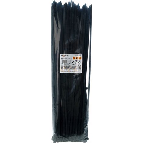 FASCETTA 4,8 x 380 NYLON 66 NERA - 100 pz. (1/5)