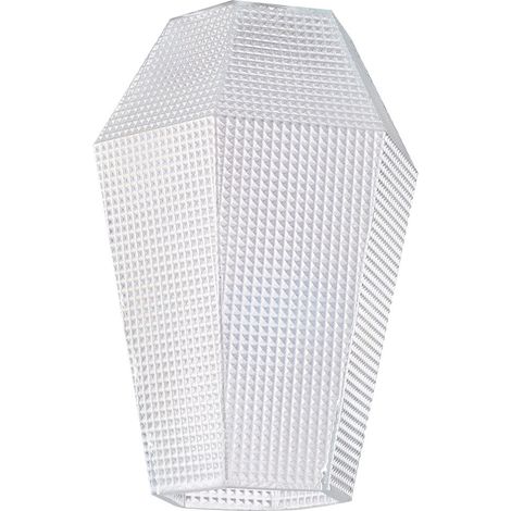 Diffusore In Vetro Soffiato Trasparente Iridato Forma Esagonale (1/2)