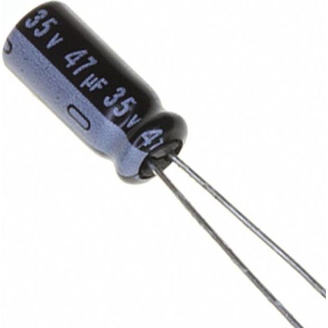 47uf 35v Condensatore elettrolitico 105º 5x11mm 47mf35v105
