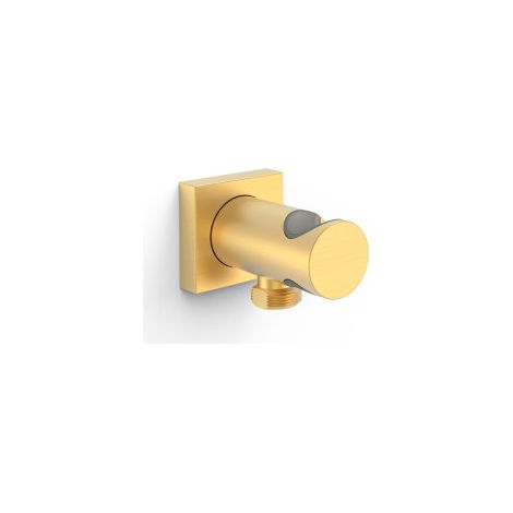 Support fixe avec arrivée d’eau pour douchette Or Mat 24K - TRES 21118221OM