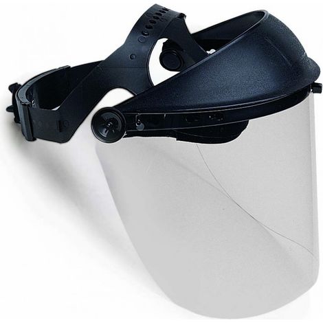Visière de protection débroussaillage polycarbonate – Réglable – Accessoire débroussailleuse pour terrains accidentés
