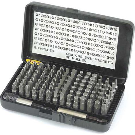 Bit-Set 100 Bits HIKOKI 754000 magnetischer Bit-Halter mit Schnellwechsel schwarz