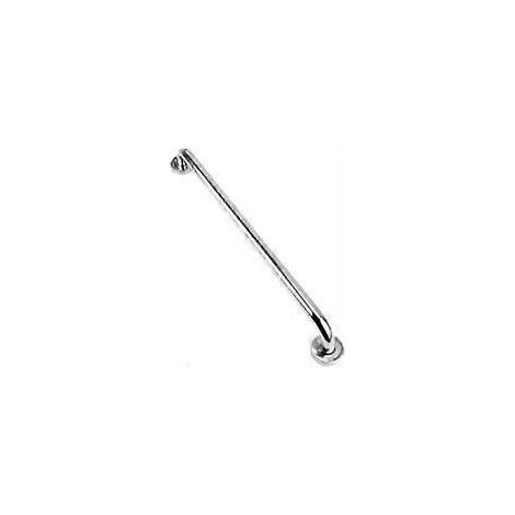 Barre d'appui de salle de bain en acier inoxydable, poignée de sécurité pour baignoire et douche, porte-serviettes pour enfants, personnes âgées et personnes blessées (argenté, 90 cm) (1/5)