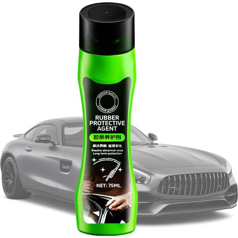 Entretien  75 ml de rénovateur en plastique  Soin de réparation de moulures  Avec applicateur éponge pour joints de fenêtre, caoutchoucs de porte, capot et coffre idéal pour voiture (1/5)