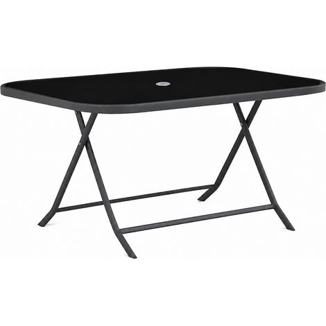 Aga Gartentisch mit Glasplatte für 2-3 Personen BISTRO MR4358A 140x85x70 cm (1/4)
