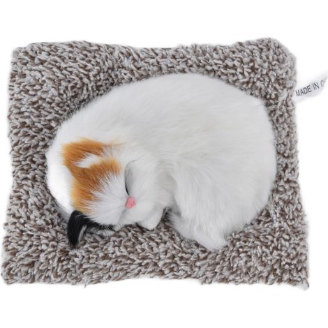 Adorable poupée chat en peluche réaliste, décoration de bureau, voiture ou maison. (1/5)
