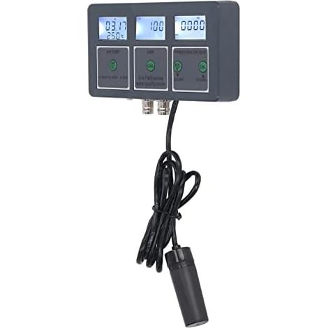 Testeur de qualité d'eau, 8 en 1 S.G PH EC Salt ORP TDS CF Temp Meter WiFi Online Digital Water Tester, Mobile App Monitoring 0.01 Resolution PH Meter for Spas Aquariums (1/5)