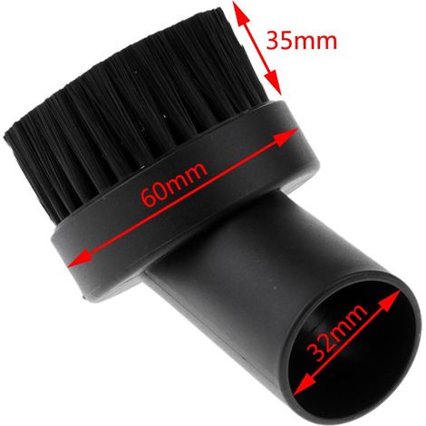 Brosse à Poils Ronds Pour Aspirateur, 32mm/1.25 Pouces De Diamètre, Brosse à Poussière 60mm (1/5)