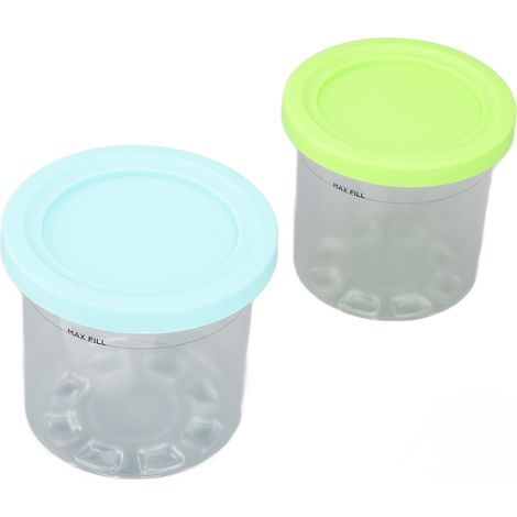 600-ml-Eiscremebehälter, blau und grün, kompatibel mit den Ninja-Modellen NC299AMZ und NC300s. (1/5)