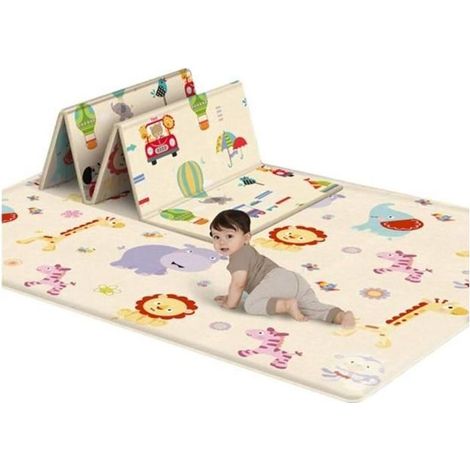 Tapis de jeu - Bébé - Mousse - Imperméable - Doux - Couleurs douces (1/4)