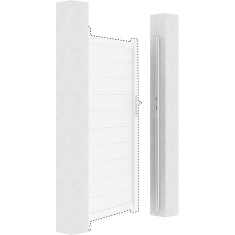 Kit d'inversion portillon coloris blanc EIGER/Design 100x180CM