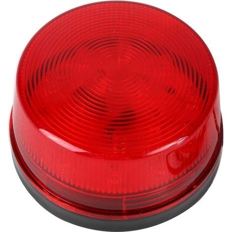 Hochleistungs-Warnleuchte mit 15 roten LEDs, rot blinkend, für den Einsatz als Warnleuchte in Innenräumen oder als Dekorationsobjekt (24 V). (1/4)