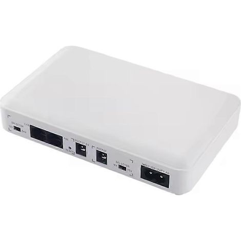 Mini onduleur avec batterie intégrée, sorties multi-tensions 24 V/12 V/9 V/5 V, protection de sécurité, prise américaine. (1/5)