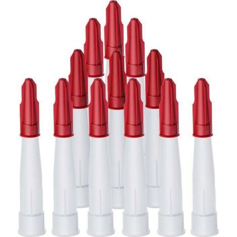 24-teiliges Set mit Dichtungsdüsenkappen, bestehend aus 12 Packungen weißen Dichtungsdüsen und 12 Packungen roten Dichtungskappen, Dichtungsdüsenkappen aus Kunststoff (1/5)