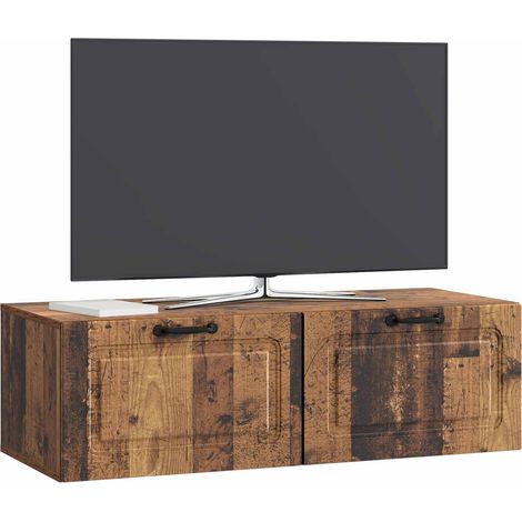 Maison Exclusive - Mobile Porta TV da Muro Legno antico 98 x 41 x 30 cm (1/5)
