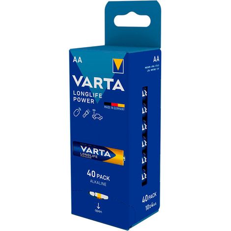 Pilas Varta Longlife Power (40 Piezas)