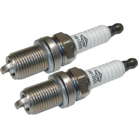 2 pièces accessoires de machines de jardin remplacement bougies d'allumage Briggs & Stratton 491055S (1/2)