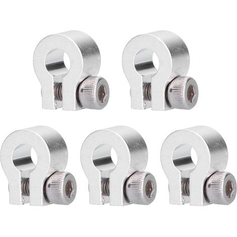 5 Auspuffschellen aus Aluminiumlegierung, hochbelastbare Schmalbandschellen für Stumpfverbindungen, dauerhafte Befestigung für Fahrzeuge (1/5)