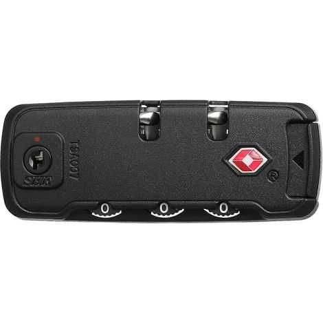Customs Lock TSA007 Authentication Password Lock Fixed Safety Lock Zipper Bags Lock Black (1/5)
