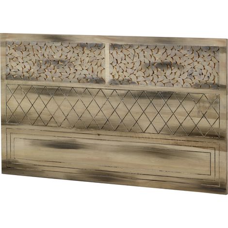 Kopfteil aus Pappelholz natur, 110 x 60 cm (1/2)