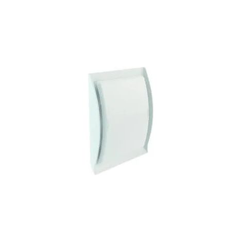 Nicoll – Grille aération VMC 125 mm – Apport d'air conforme réglementation gaz – Installation intérieure/extérieure – 100 cm²
